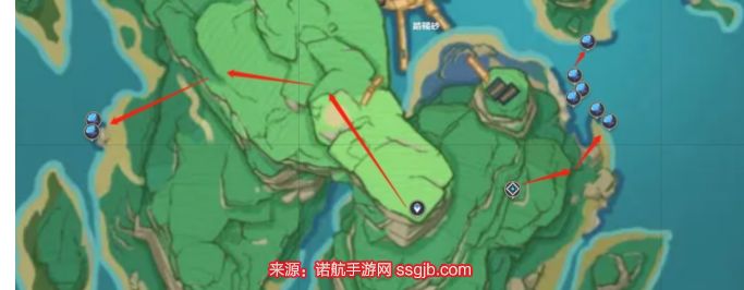 原神海灵芝采集路线图 17条海灵芝收集线路