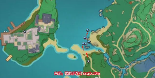 原神海灵芝采集路线图 17条海灵芝收集线路