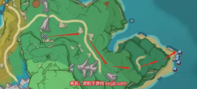 原神海灵芝采集路线图 17条海灵芝收集线路