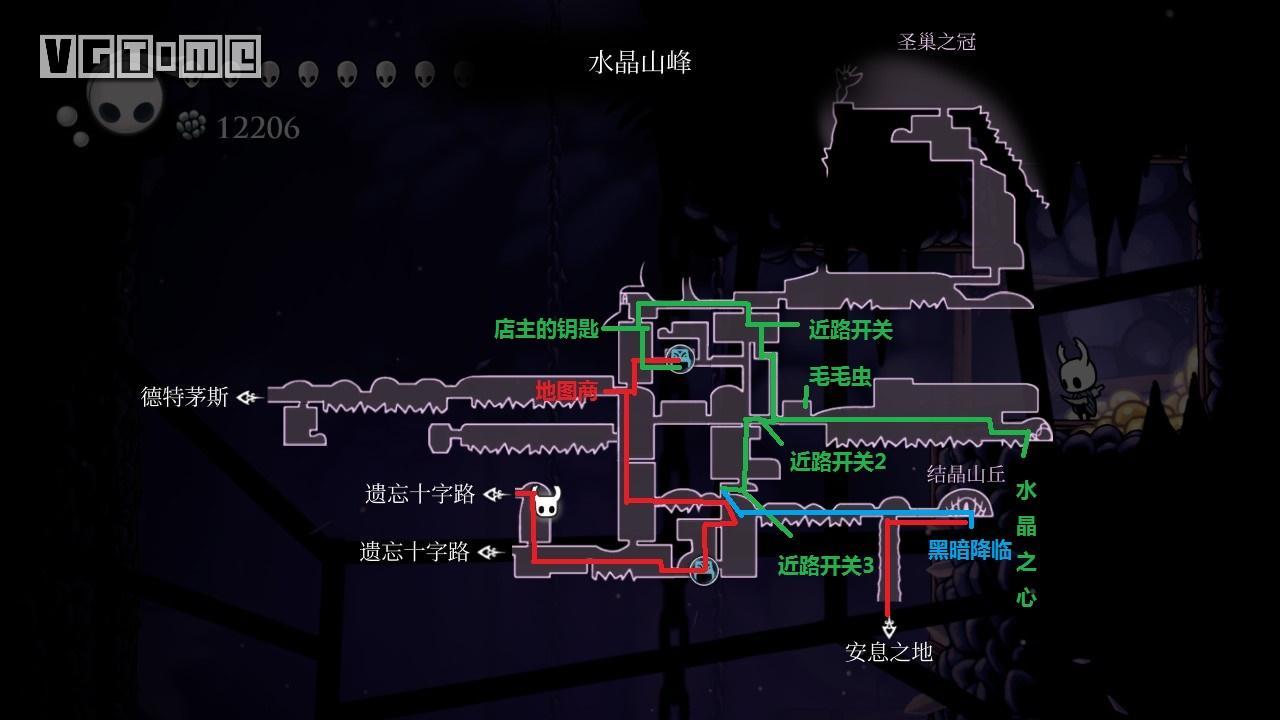 空洞骑士水晶山峰怎么去（探索水晶山峰全流程图文攻略）