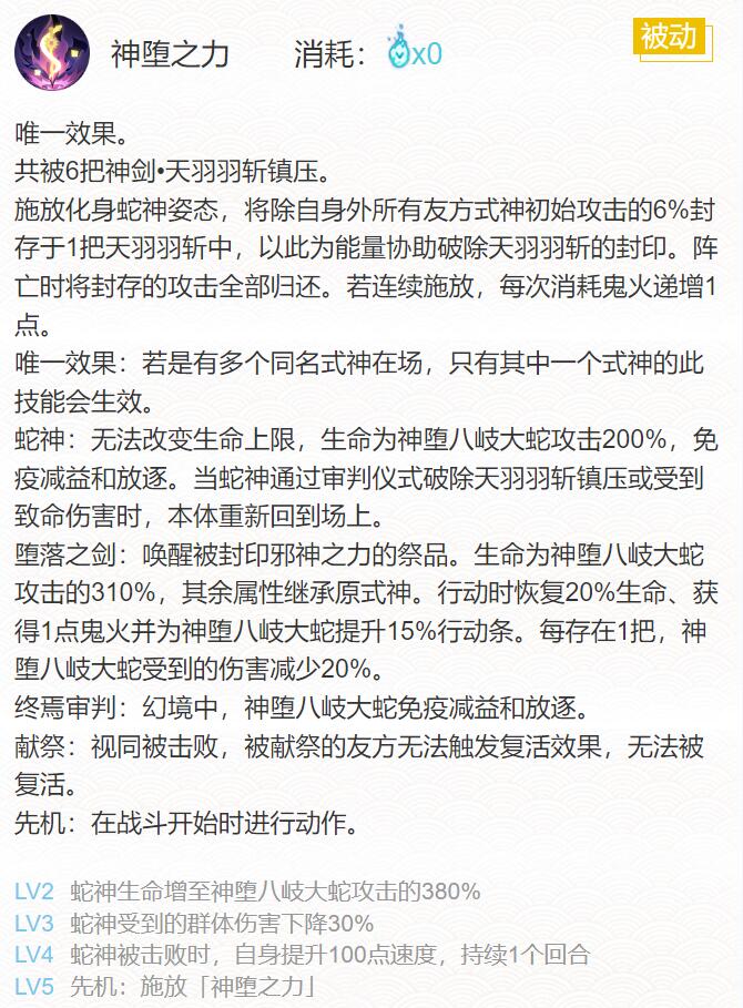 阴阳师神堕八岐大蛇御魂搭配2023 sp神堕八岐大蛇最强御魂搭配攻略最新大全一览